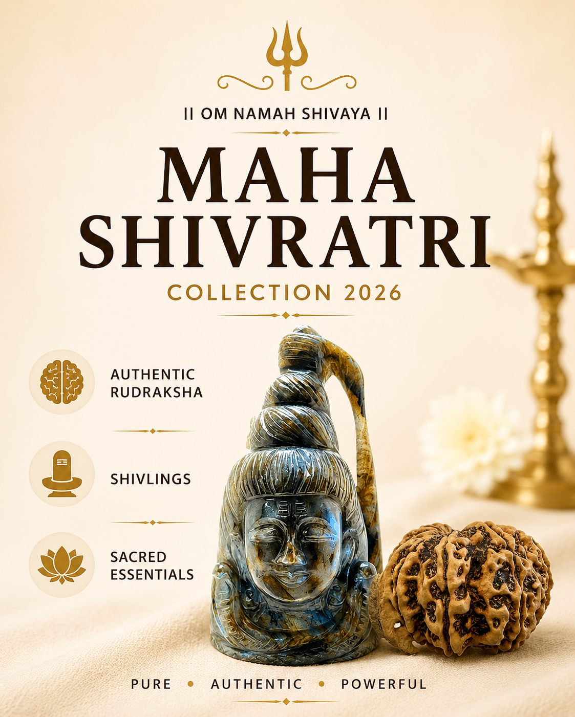 rudraksha and shivling shivratri collection