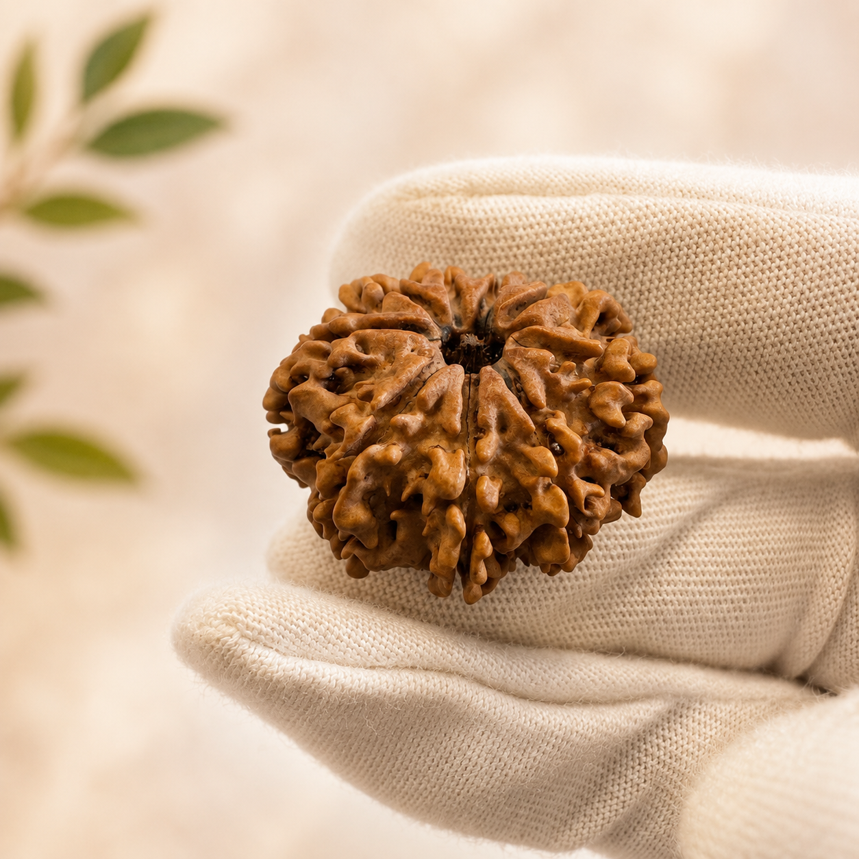 Antique 9 Mukhi Rudraksha with 9 Internal Seeds | Nepal Origin- 27.43 MM | 4.28 Gms