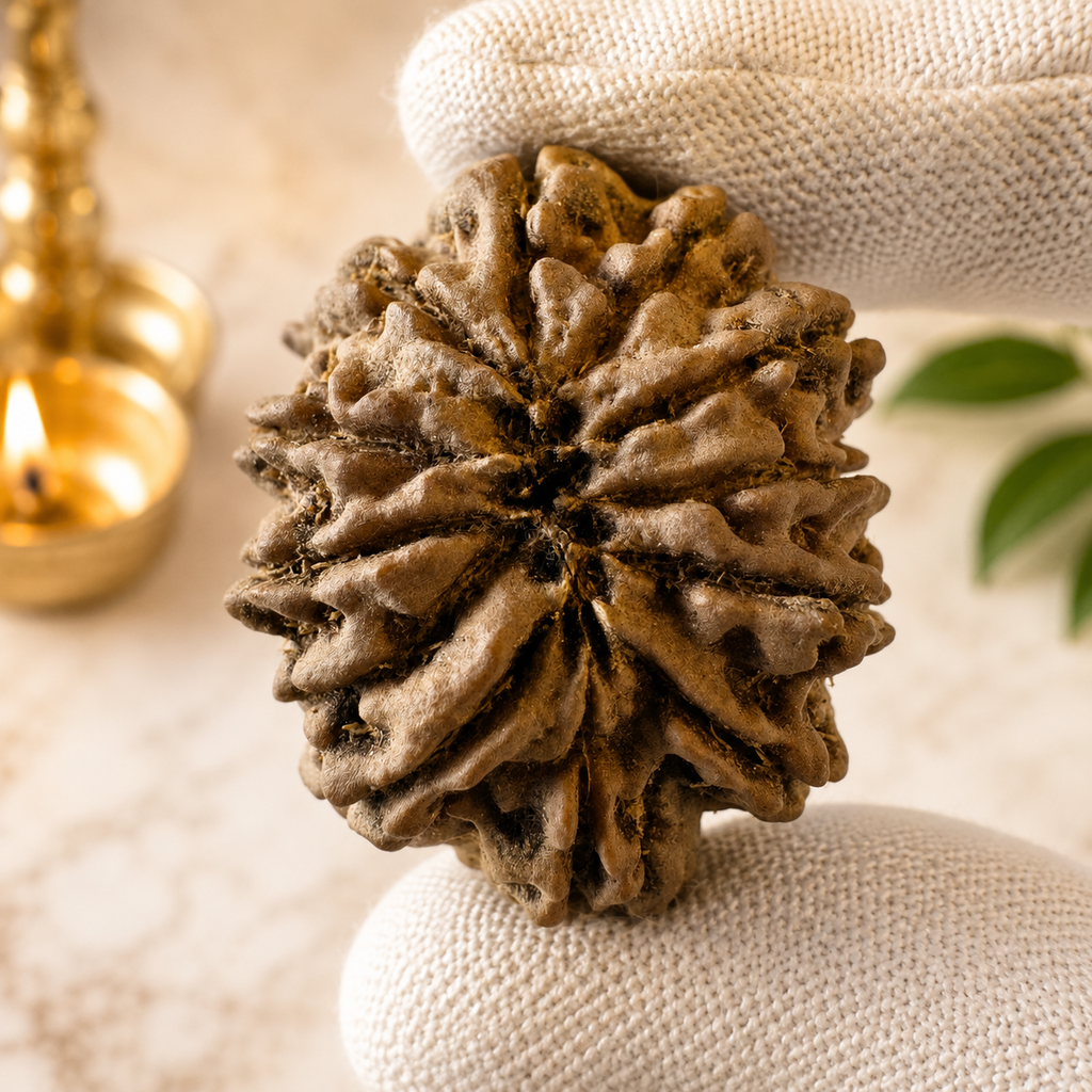 Antique 11 Mukhi Rudraksha (Nepal Origin-  32.64 MM | 8.52 Gms) - Himalaya Rudraksha Anusandhan Kendra