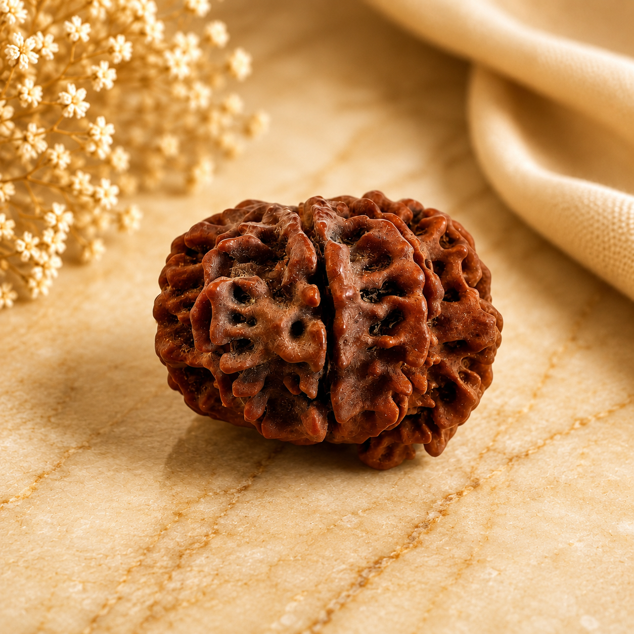 Antique 9 Mukhi Ganesh Rudraksha (Nepal Origin- 26.95 MM | 4.73 Gms) - Himalaya Rudraksha Anusandhan Kendra