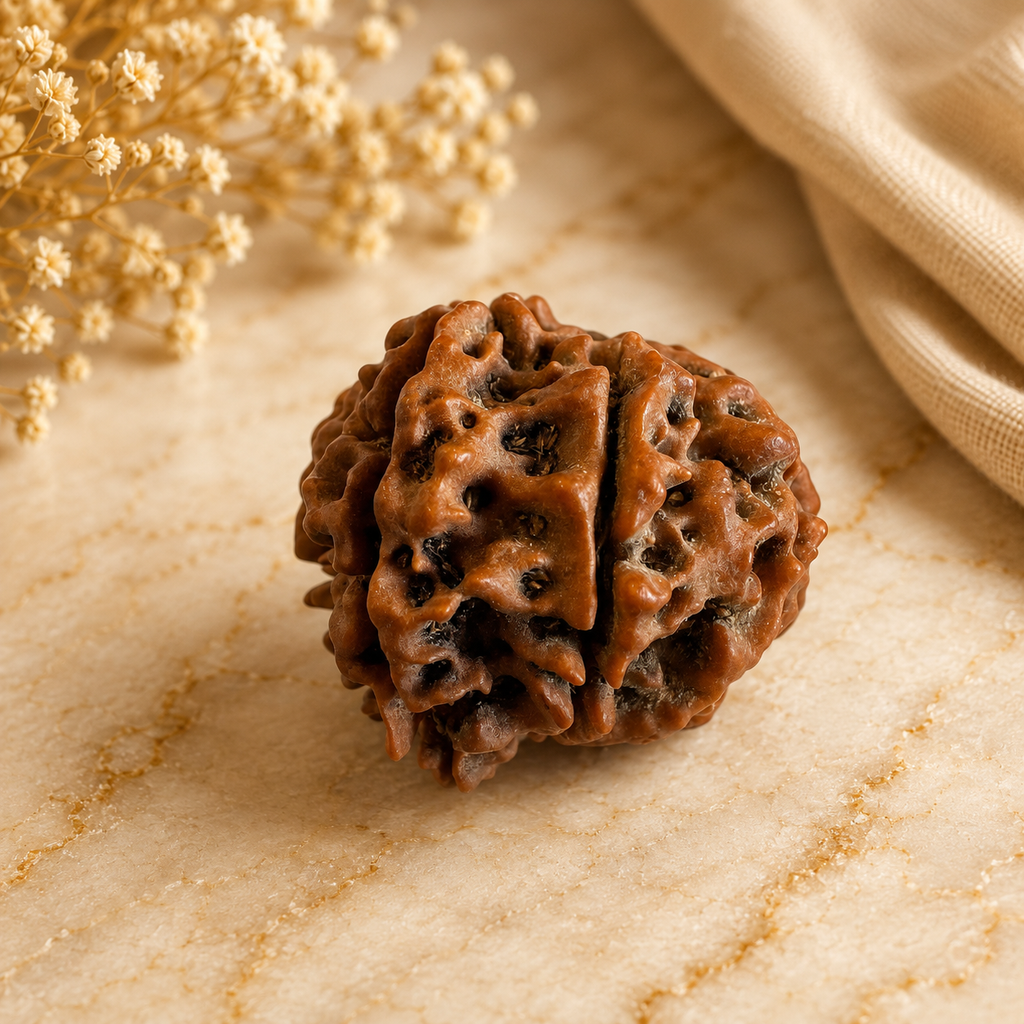 Antique 9 Mukhi Ganesh Rudraksha (Nepal Origin- 26.95 MM | 4.73 Gms) - Himalaya Rudraksha Anusandhan Kendra