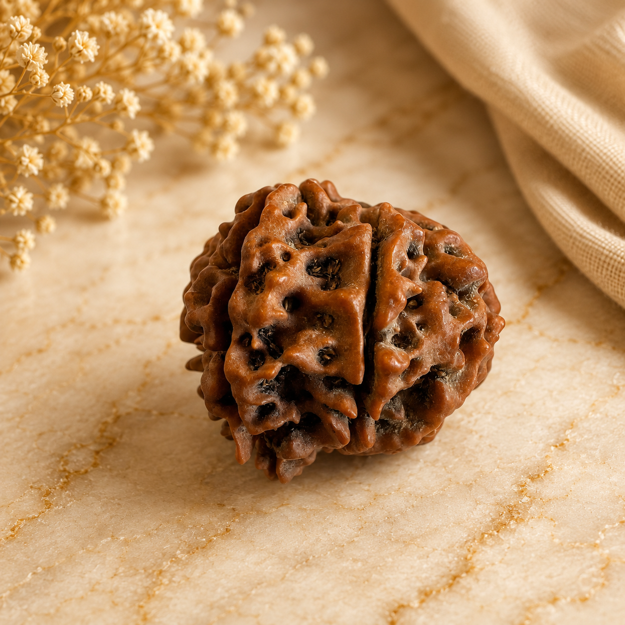Antique 9 Mukhi Ganesh Rudraksha (Nepal Origin- 26.95 MM | 4.73 Gms) - Himalaya Rudraksha Anusandhan Kendra