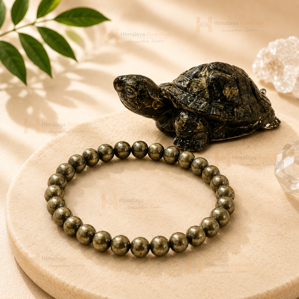 natural pyrite bracelet