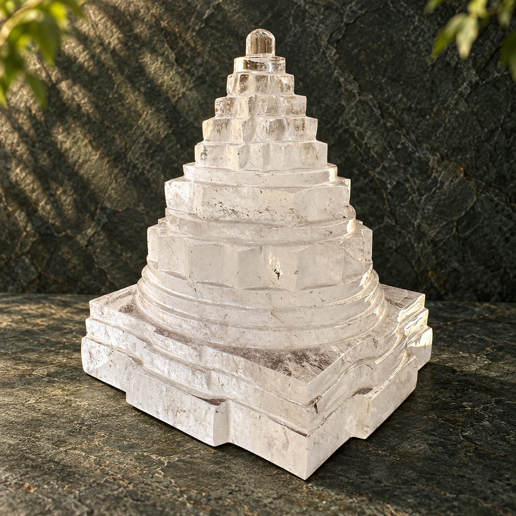 Sphatik Shreeyantra | 1.297 Kgs - Himalaya Rudraksha Anusandhan Kendra