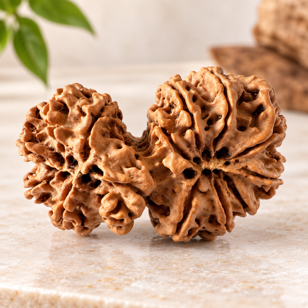 Antique 13 Mukhi Gaurishankar Rudraksha (Nepal Origin - 40.22 MM | 7.00 Gms)