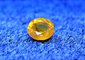 Natural Yellow Sapphire (Pukhraj- 10.10 cts) - himalaya rudraksha anusandhan kendra (4522910187654)