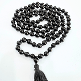 Agate (Hakik) Mala - Black - Himalaya Rudraksha Anusandhan Kendra