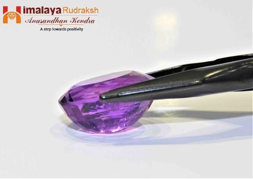 Amethyst - 9.20 cts - Himalaya Rudraksha Anusandhan Kendra