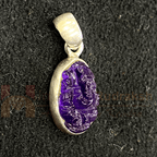Amethyst Ganesh Silver Pendant - Himalaya Rudraksha Anusandhan Kendra