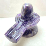 Amethyst Stone Shivling - 130 gm - Himalaya Rudraksha Anusandhan Kendra
