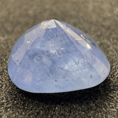 Blue Sapphire (Neelam - 11.45 cts) - Ceylonese - Himalaya Rudraksha Anusandhan Kendra