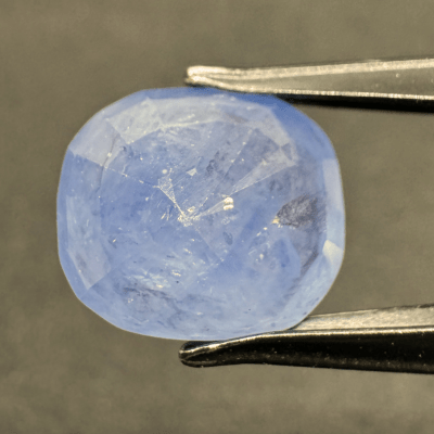 Blue Sapphire (Neelam - 11.45 cts) - Ceylonese - Himalaya Rudraksha Anusandhan Kendra
