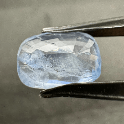 Blue Sapphire (Neelam - 5.15 cts) - Ceylonese - Himalaya Rudraksha Anusandhan Kendra