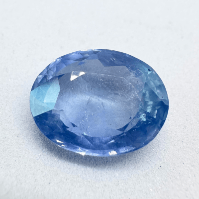 Blue Sapphire (Neelam - 7.45 cts) - Ceylonese - Himalaya Rudraksha Anusandhan Kendra