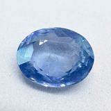 Blue Sapphire (Neelam - 7.45 cts) - Ceylonese - Himalaya Rudraksha Anusandhan Kendra