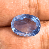 Blue Sapphire (Neelam - 8.65 cts) - Ceylonese - Himalaya Rudraksha Anusandhan Kendra