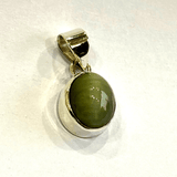 Catseye Silver Pendant - Himalaya Rudraksha Anusandhan Kendra