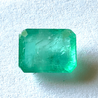Emerald (Panna) - 3.95 cts (Square cut) - Himalaya Rudraksha Anusandhan Kendra