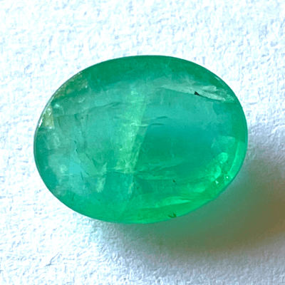 Emerald (Panna) - 5.45 cts (Oval Shape) - Himalaya Rudraksha Anusandhan Kendra