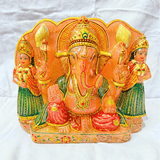 Ganesha with Ridhhi Sidhhi - 10.500 Kgs - Himalaya Rudraksha Anusandhan Kendra