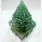 Green Aventurine Meru Shreeyantra - 816 Gms - Himalaya Rudraksha Anusandhan Kendra