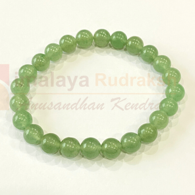 Green Aventurine Stone Bracelet - Himalaya Rudraksha Anusandhan Kendra