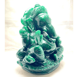 Green Jade Ganesha - (524 Grams) - Himalaya Rudraksha Anusandhan Kendra