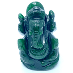 Green Jade Ganesha - (80 gm) - Himalaya Rudraksha Anusandhan Kendra