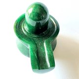 Green Jade Stone Shivling (Big Size - 830 grams) - Himalaya Rudraksha Anusandhan Kendra