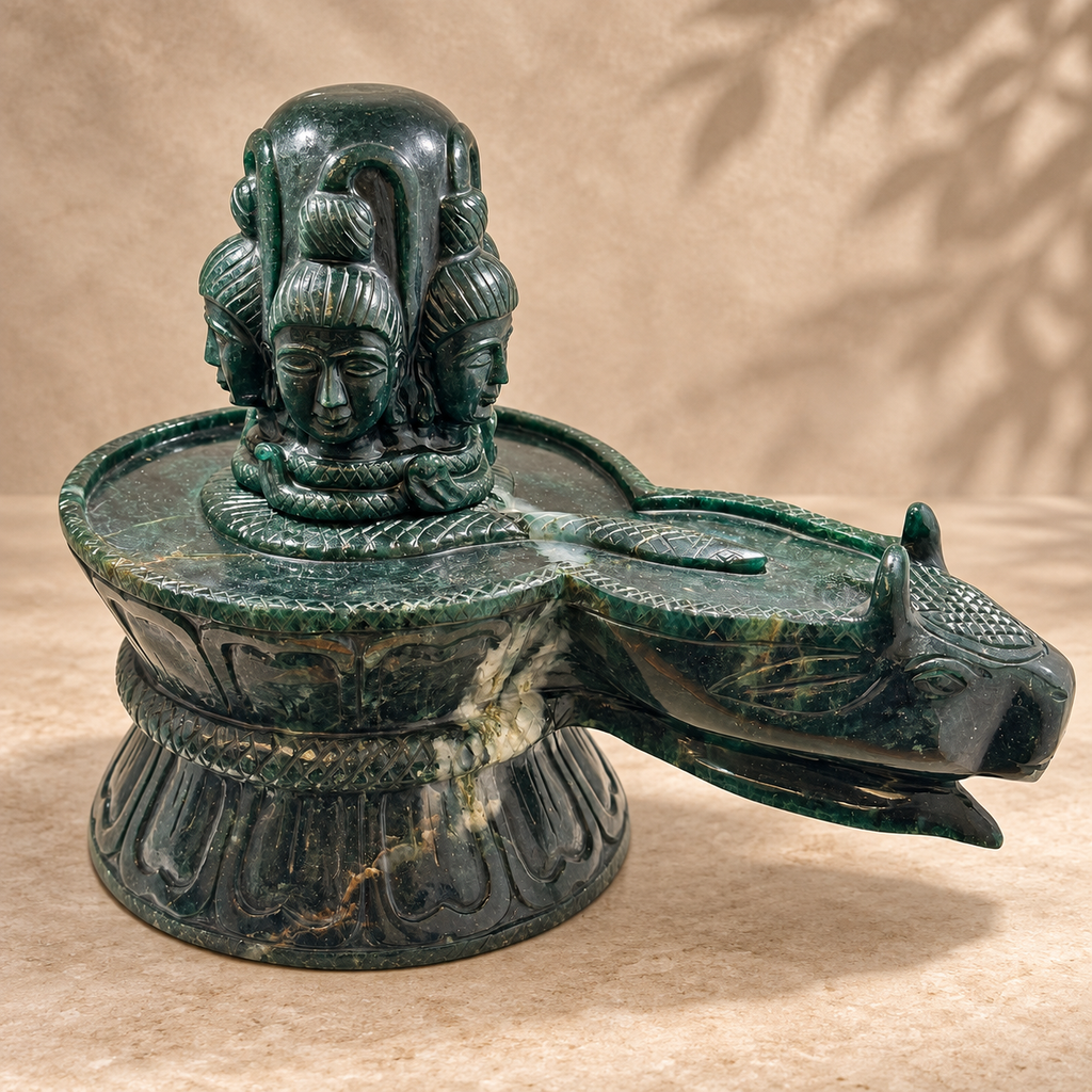 green jade shivling