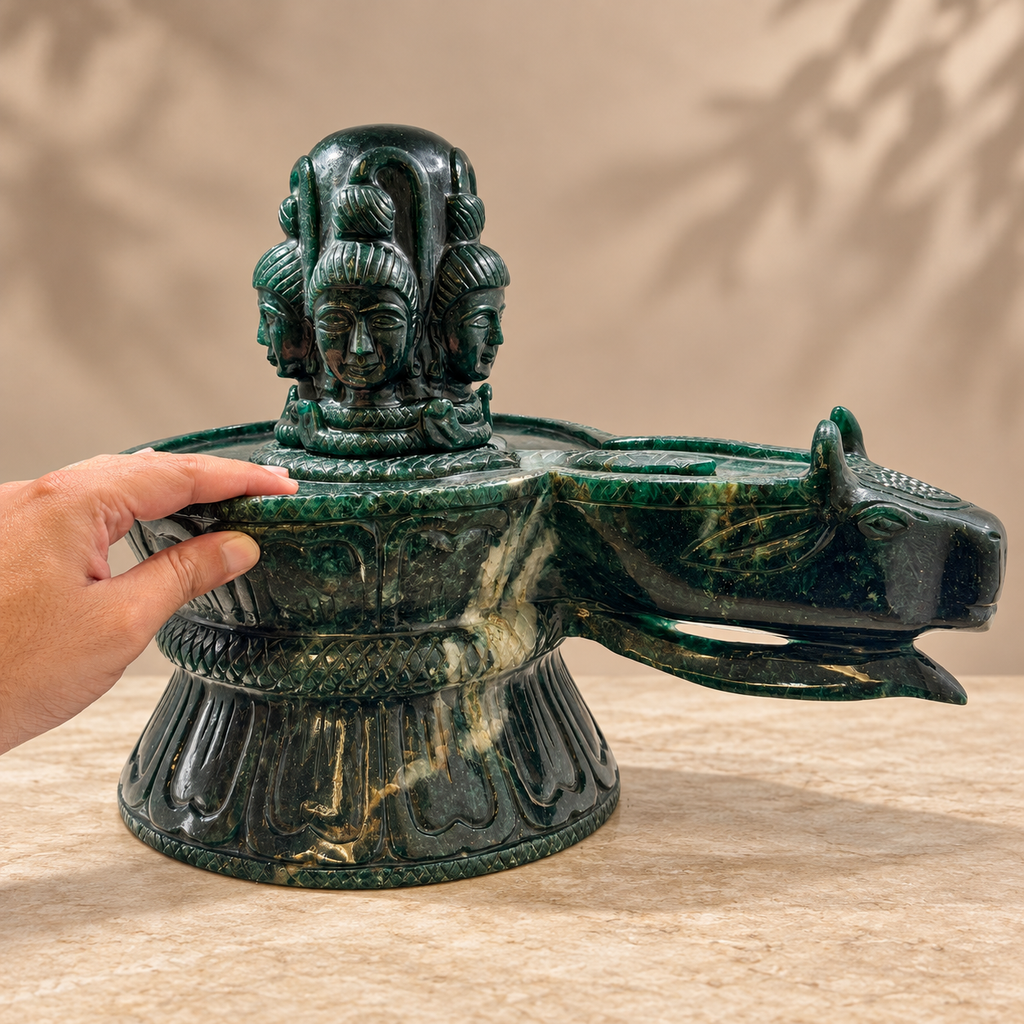 green jade shivling
