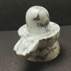 Howlite Stone Shivling - 435 gm - Himalaya Rudraksha Anusandhan Kendra