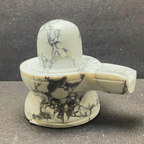 Howlite Stone Shivling - 435 gm - Himalaya Rudraksha Anusandhan Kendra