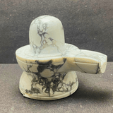 Howlite Stone Shivling - 435 gm - Himalaya Rudraksha Anusandhan Kendra