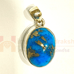 Irani Firoza Silver Pendant - Himalaya Rudraksha Anusandhan Kendra