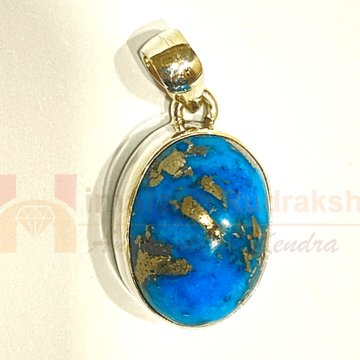 Irani Firoza Silver Pendant - Himalaya Rudraksha Anusandhan Kendra