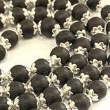 Karungali Mala in Silver (ebony wood | 108+1 Beads) - Himalaya Rudraksha Anusandhan Kendra