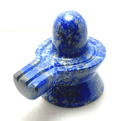 Lapis Stone Shivling (330 grams) - Himalaya Rudraksha Anusandhan Kendra