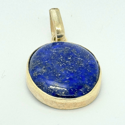 Lapiz Lazuli Silver Pendant - Himalaya Rudraksha Anusandhan Kendra