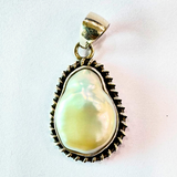 Antique Pearl Silver Pendant