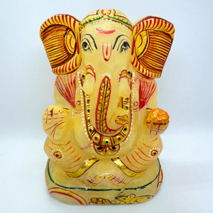 Yellow Agate Ganesha - 517 Gms