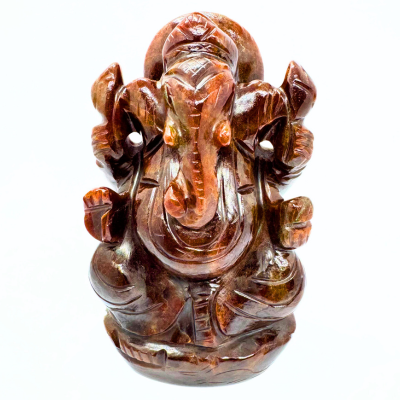 Gomed  Stone Ganesha - 565 Gms