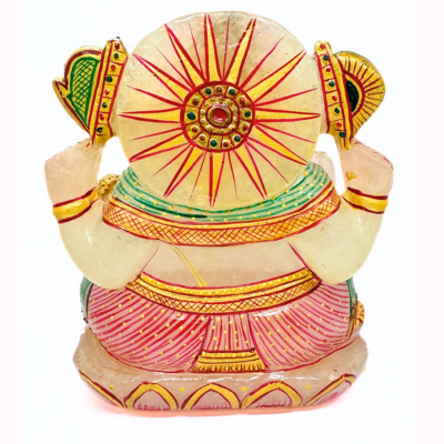 Rose Quartz Ganesha - 1250 Grams - Himalaya Rudraksha Anusandhan Kendra