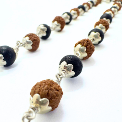 divya rudraksha karungali chain
