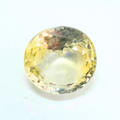 Yellow Sapphire (Pukhraj- 6.60 cts) - Ceylonese |Super Premium - Himalaya Rudraksha Anusandhan Kendra