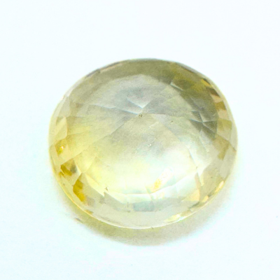 Yellow Sapphire (Pukhraj- 6.60 cts) - Ceylonese |Super Premium - Himalaya Rudraksha Anusandhan Kendra