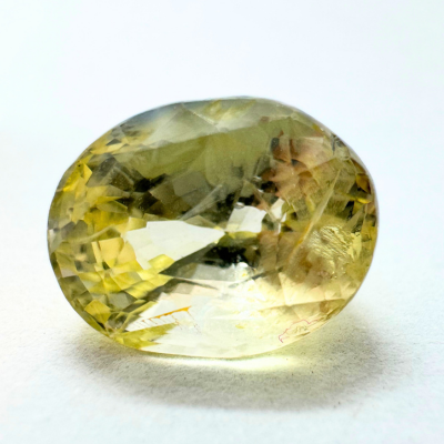 Yellow Sapphire (Pukhraj- 6.60 cts) - Ceylonese |Super Premium - Himalaya Rudraksha Anusandhan Kendra