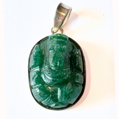 jade ganesh pendant