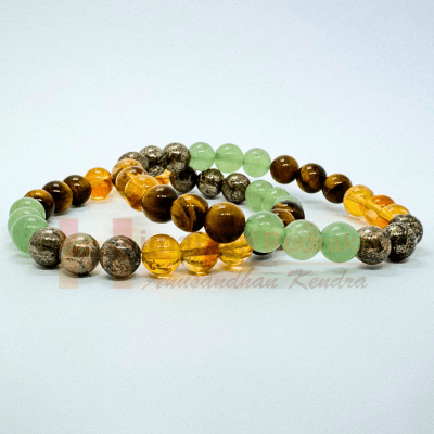 Money Magnet Bracelet (2 Pcs) - Himalaya Rudraksha Anusandhan Kendra