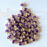Natural Amethyst Silver Mala (54 + 1 Beads) - Himalaya Rudraksha Anusandhan Kendra